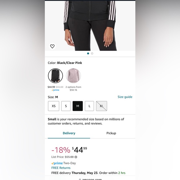 ADIDAS Iconic Women’s Track Jacket with three Iconic stripes on sleeve🔥🔥🔥 - Picture 11 of 13